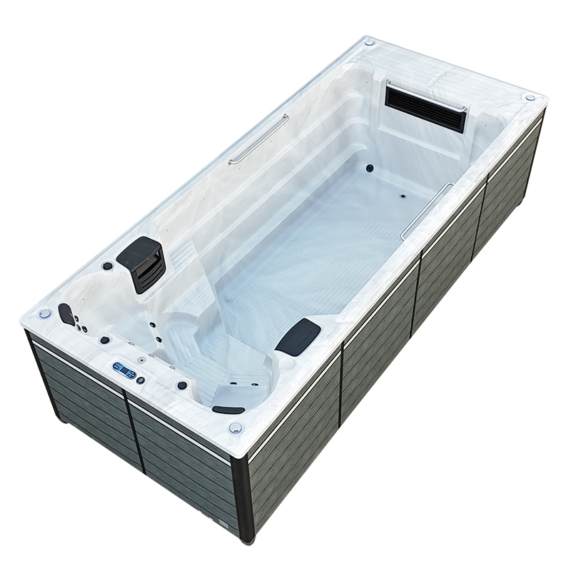 2025 New BG-6669 Acrylic Outdoor 2 Seats Swim Spa Pool Endless Swimming Pool