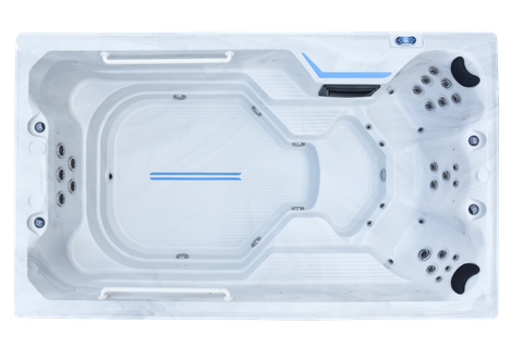 BG-6653 Bigeer 4 Meters Outdoor Whirlpool Endless Swim Spa Pool with Cover