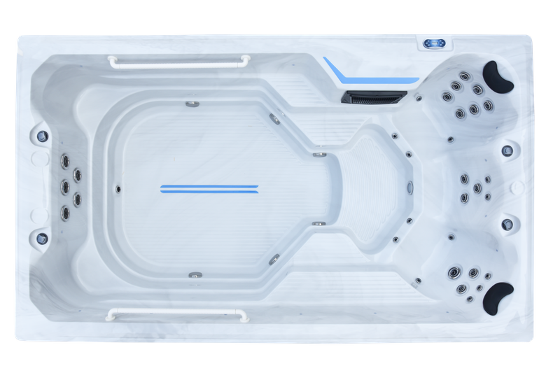 BG-6653 Bigeer 4 Meters Outdoor Whirlpool Endless Swim Spa Pool with Cover