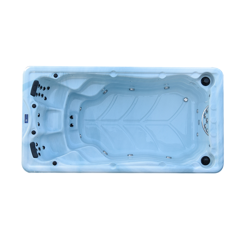BG-6602 Best price 6m endless swimming pool outdoor swimspa 